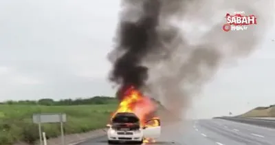 Arnavutköy’de dehşet! İçerisinde kadının bulunduğu otomobili yakarak kaçtı