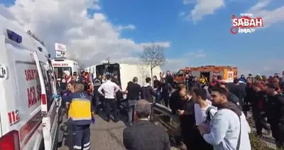 Aydın’da şehiriçi yolcu minibüsü devrildi, çok sayıda kişi yaralandı | Video