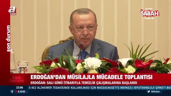 SON DAKİKA! Başkan Erdoğan'dan müsilajla mücadele toplantısı | Video