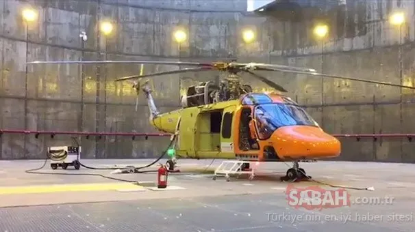 Yerli helikopterin motor gücü test edildi