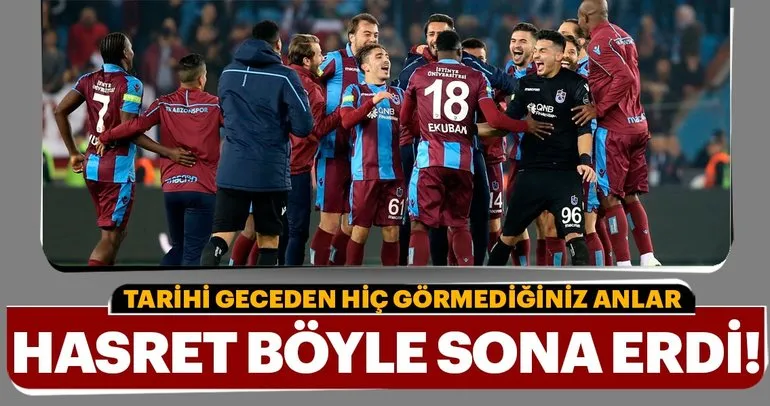 Trabzonspor - Fenerbahçe maçından kareler