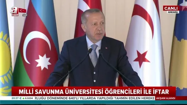 Başkan Erdoğan, Milli Savunma Üniversitesi'nde konuştu