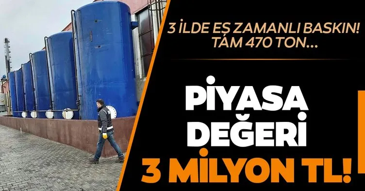 SON DAKİKA: Kayseri’de dev operasyon! Tam 470 ton kaçak akaryakıt ele geçirildi!