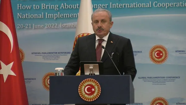 Son dakika! TBMM Başkanı Mustafa Şentop: Türkiye göç konusunda yalnız bırakıldı