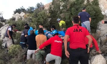 Fethiye’de yamaç paraşütü kazası  Pilot ve turist kayalıklara düştü