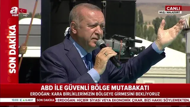 Cumhurbaşkanı Erdoğan, Malazgirt'te vatandaşlara hitap etti