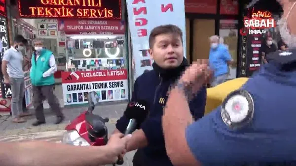 Son dakika haberi: İstanbul Tuzla'da maskesiz şahıstan polislere tepki çeken skandal tehdit | Video