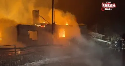 Kütahya’da şehit ailesinin evi yandı | Video