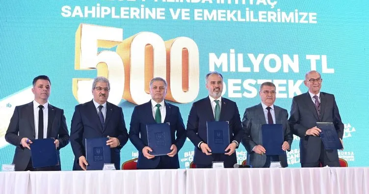 Bursa Büyükşehir’den 50 bin emekliye 75 milyon lira destek