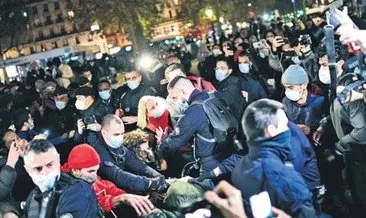 Fransız polisi yine gazetecileri dövdü