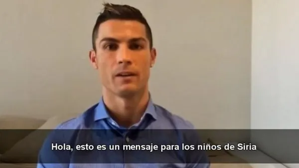 Her zaman Suriyeli çocukların yanında: Cristiano Ronaldo
