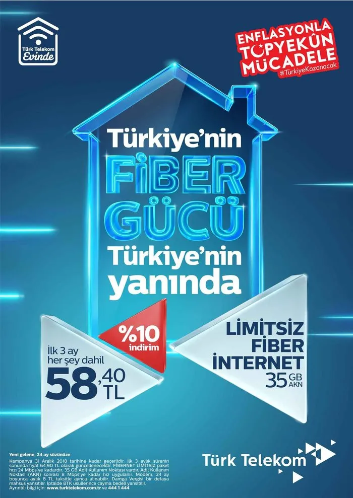 turk telekom un enflasyonla mucadeleye