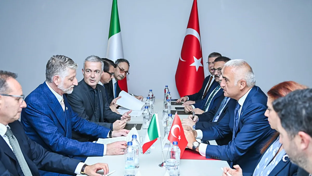 Bakan Ersoy, İtalyan mevkidaşı Giuli ile bir araya geldi