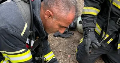 Çorum’da yanan evdeki kediyi itfaiye ekibi kurtardı #corum