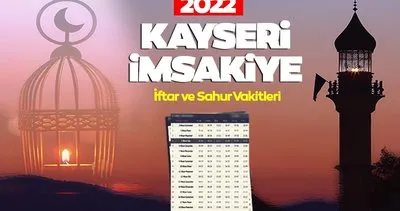 2022 Kayseri İmsakiye ile sahur vakti ve iftar saati belli oldu! Diyanet bilgisi ile Kayseri iftar vakti ve sahur saati kaçta?