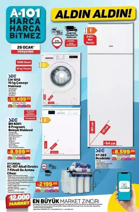 A101 AKTÜEL 25 OCAK 2024 indirimleri Perşembe raflarda! Bu hafta A101 aktüel ürünler listesinde neler var?