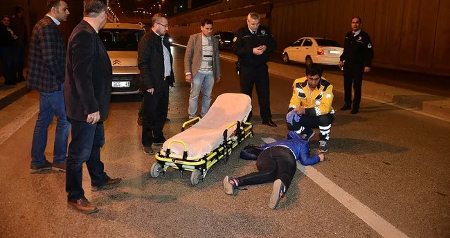 Alt geçide atlayan kadın, ağır yaralandı