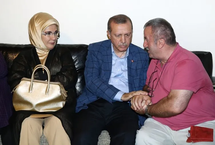 Cumhurbaşkanı Erdoğan’dan şehit ailelerine taziye ziyareti