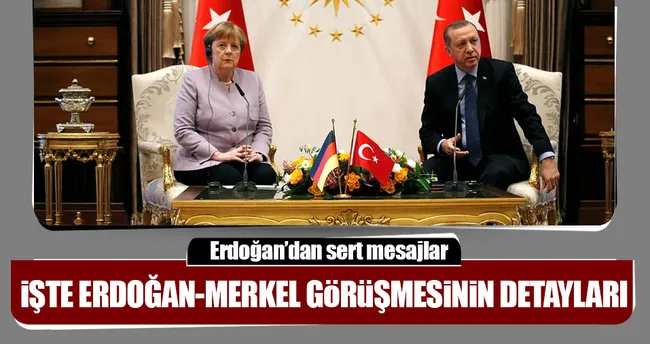 Cumhurbaşkanı Erdoğan’ın Merkel’i kabulü