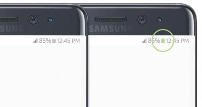 Yeşil pilli Note 7 değişime hazır