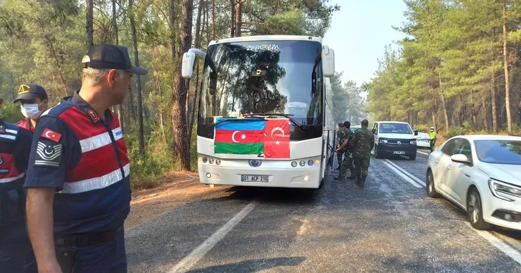 Marmaris yangınına Azerbaycan’dan destek