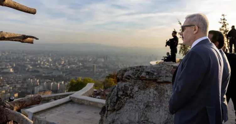 Bakan Fidan Kasyun Dağı’ndan Şam’ı seyretti