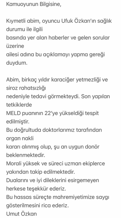Ufuk Özkan için kritik saatler: Kardeşinden üzücü haber geldi! Maalesef...