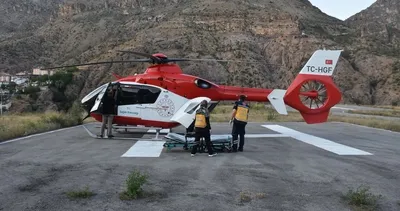 Giresun'da felçli hasta helikopterle Gümüşhane’ye sevk edildi #giresun
