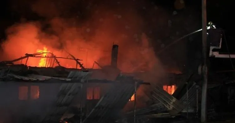 Komşu iki kardeşin evleri yangında kül oldu