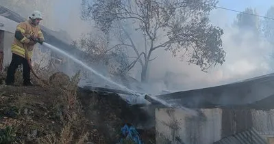 Kars’ta evin çatısında yangın paniği #kars