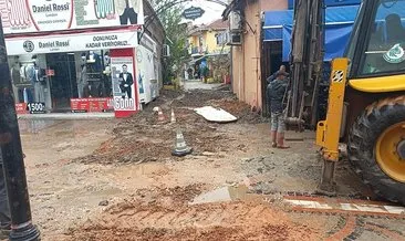 Edirne’de lağım suları caddeyi bastı #edirne