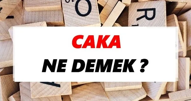 Caka Ne Demek? TDK’ya Göre Caka Sözlük Anlamı Nedir?