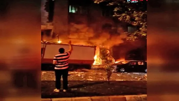 Son dakika: İstanbul Bahçelievler'de patlama! Dehşet anları cep telefonu kamerasında | Video