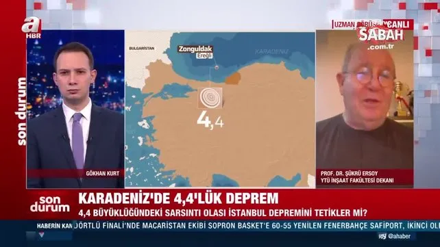 Karadeniz'de 4,4'lük deprem | Video