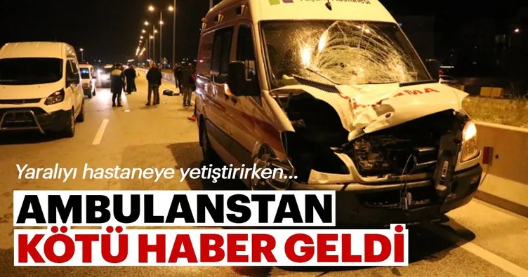 Antalya’da ambulansın çarptığı yaya öldü