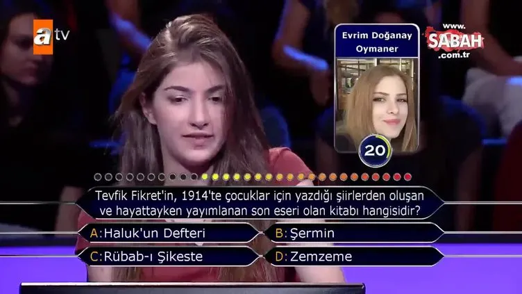 'Telefon jokeri' kullanan yarışmacı 15 bin TL'lik soruya yanlış cevap verince yarışmadan bin TL ödülle ayrıldı!
