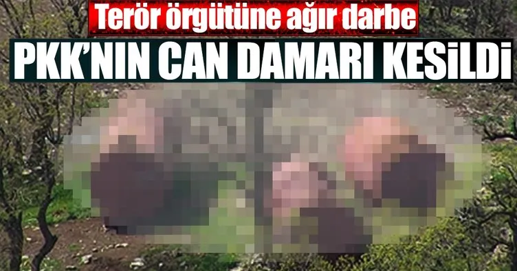 Terör örgütü PKK’nın can damarı kesildi