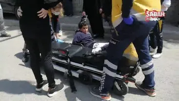 Panik yapan sürücü kaldırımda yürüyen çocuğa çarptı | Video