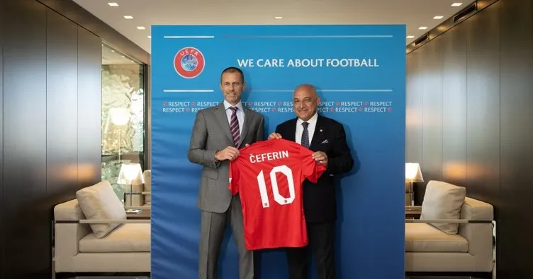 TFF Başkanı Büyükekşi’den UEFA Başkanı Ceferin’e ziyaret