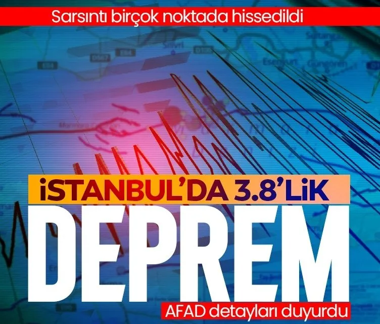 Son dakika: İstanbul’da korkutan deprem!
