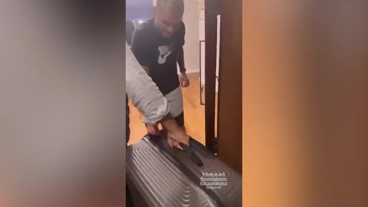 Icardi’ye sevgilisinden bavullu sürpriz! İçerisinden çıkanı görünce şaşkınlığını gizleyemedi...