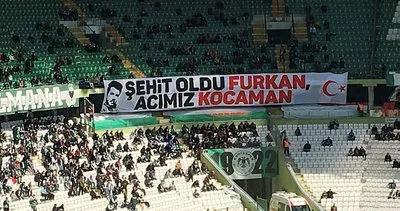 Konyaspor taraftarı Polonya’da öldürülen Furkan Kocaman’ı unutmadı