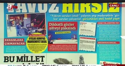 Türkiye Gazetesi manşet haberi ile kumpası böyle ifşa etti: ’Yavuz hırsız misali..’