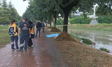 Nilüfer Çayı'nda sürüklenen erkek cesedi bulundu #bursa