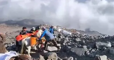 Ağrı Dağı’nda hayatını kaybeden dağcıların cenazeleri 5 gün sonra indirildi