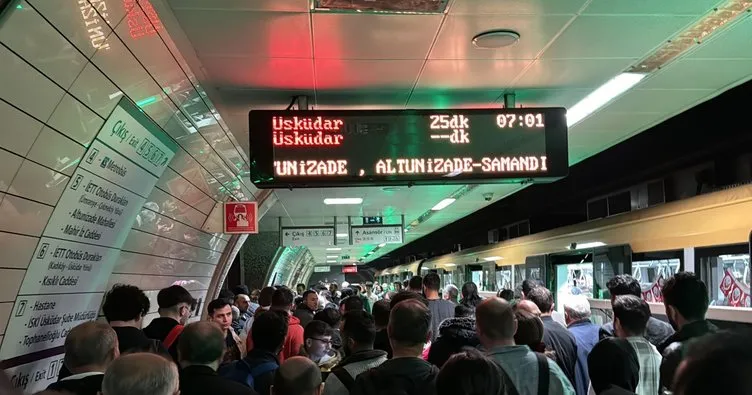 Üsküdar-Samandıra metro hattında arıza: Seferler aksadı!