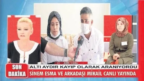 6 aydır kayıp olan Sinem Ağrı’da bulundu