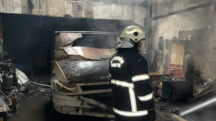 Nevşehir’de yangın: Oto kaportacı alev aldı!