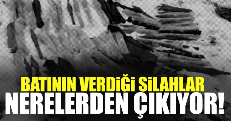 Batı’nın verdiği silahlar mağaralardan çıkıyor!