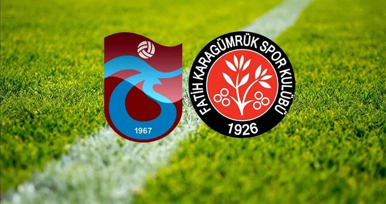 Trabzonspor-Fatih Karagümrük maçı ne zaman, saat...